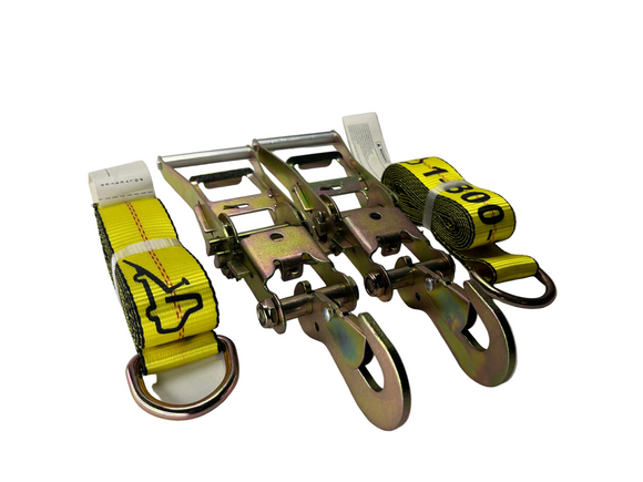 Tow Truck Tie-Down Package | 2 Ratchets & 2 Straps